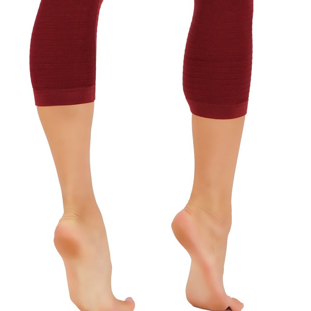 Workout Women Capri Legings High Compression Pants - Picture 3 of 8